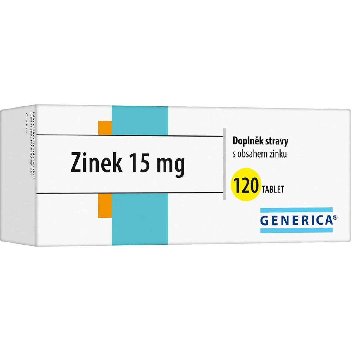 Generica Zinek 15 mg 120 tablet · záber 1