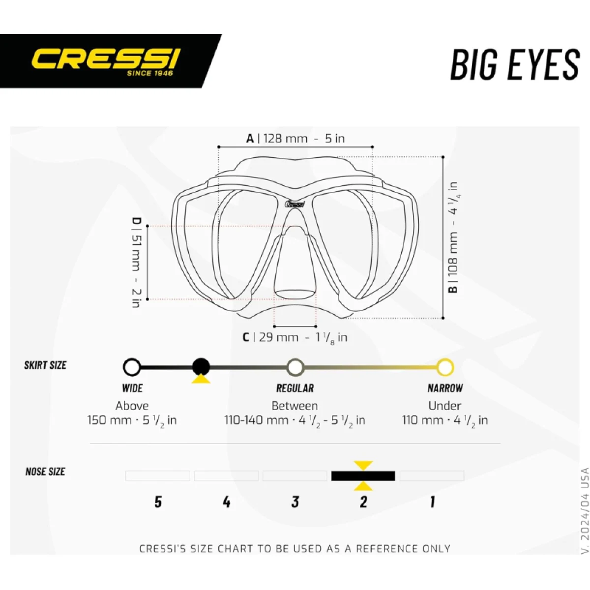 Potápěčská maska CRESSI BIG EYES MASK SIL CLEAR FRAME AZURE · záber 5