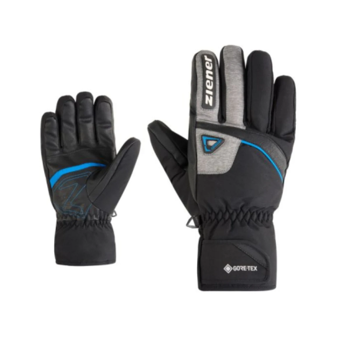 Pánské lyžařské rukavice ZIENER Galiso-Z GTX + Gore plus warm-111044-12798-Black blue · záber 1