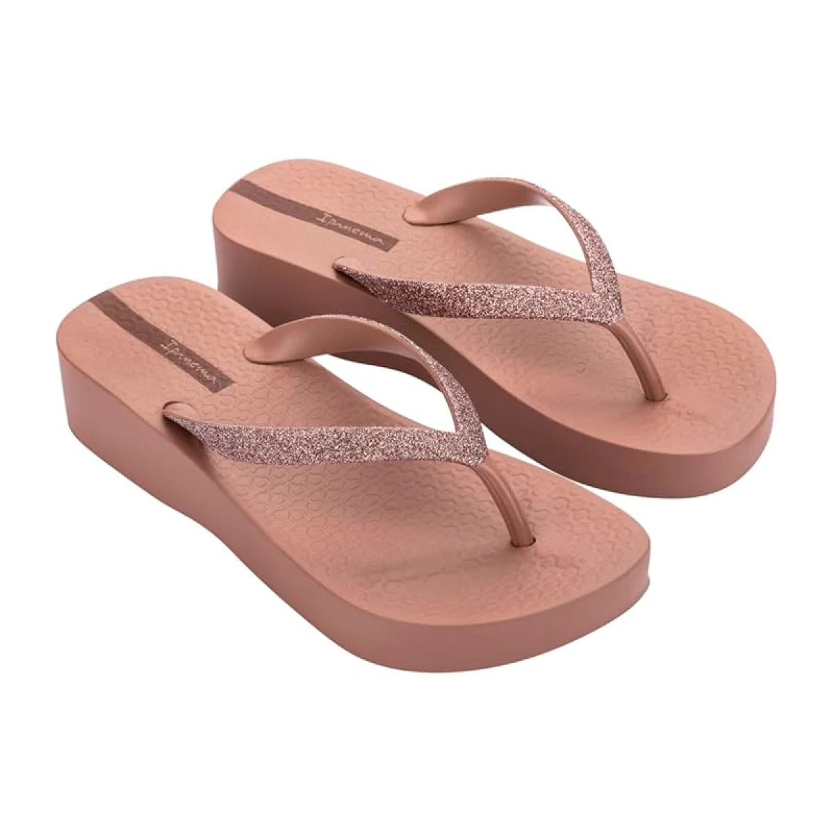 Dámské žabky (plážová obuv) IPANEMA Mesh Chic Platform W brown - Barva: hnedá · záber 3