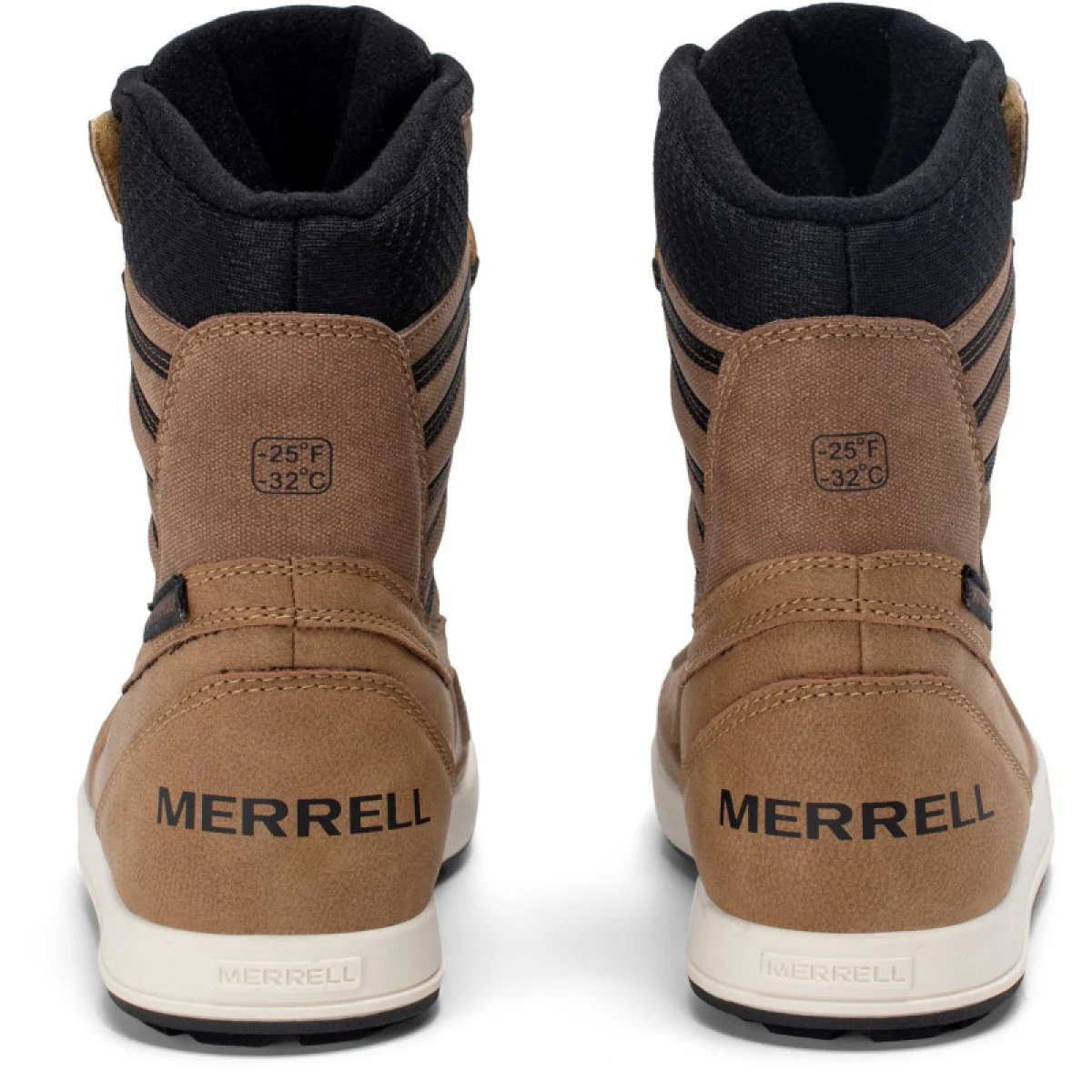 Dětské vysoké zimní boty MERRELL Snow Bank 5.0 WTRPF K wheat black · záber 5