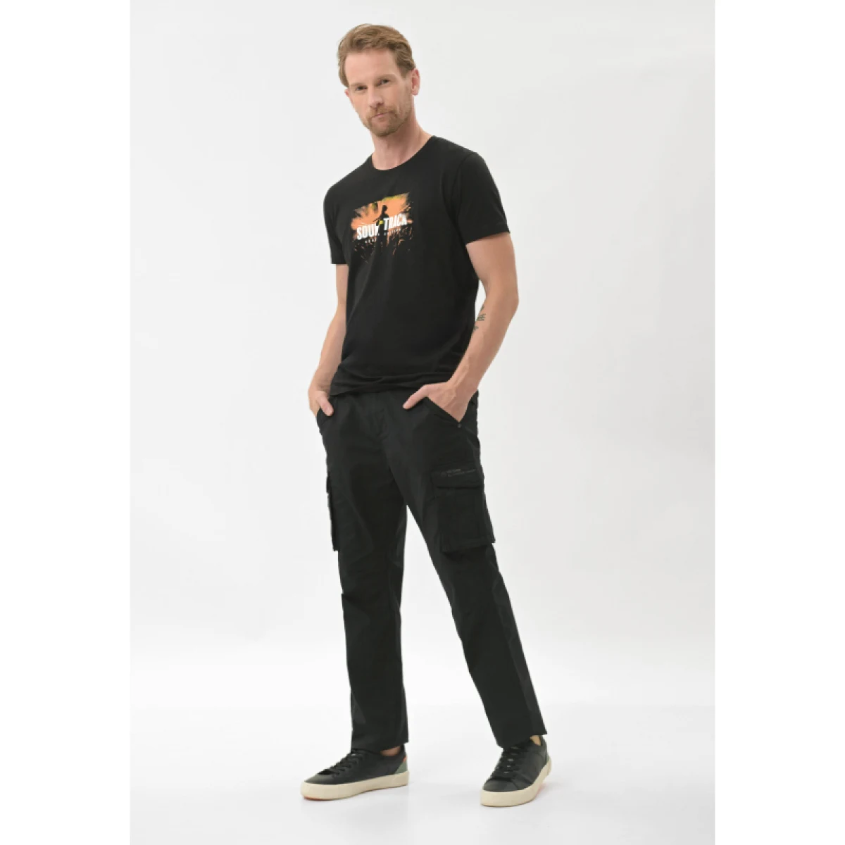 Pánské tričko s krátkým rukávem VOLCANO FESTIVAL-700-BLACK · záber 3