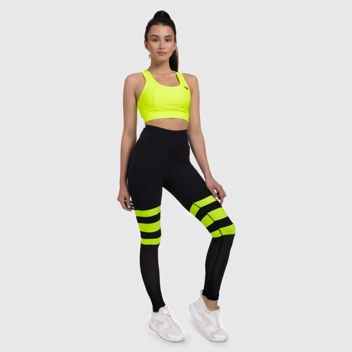 Dámská sportovní podprsenka - Iron Aesthetics, NEON YELLOW · záber 3
