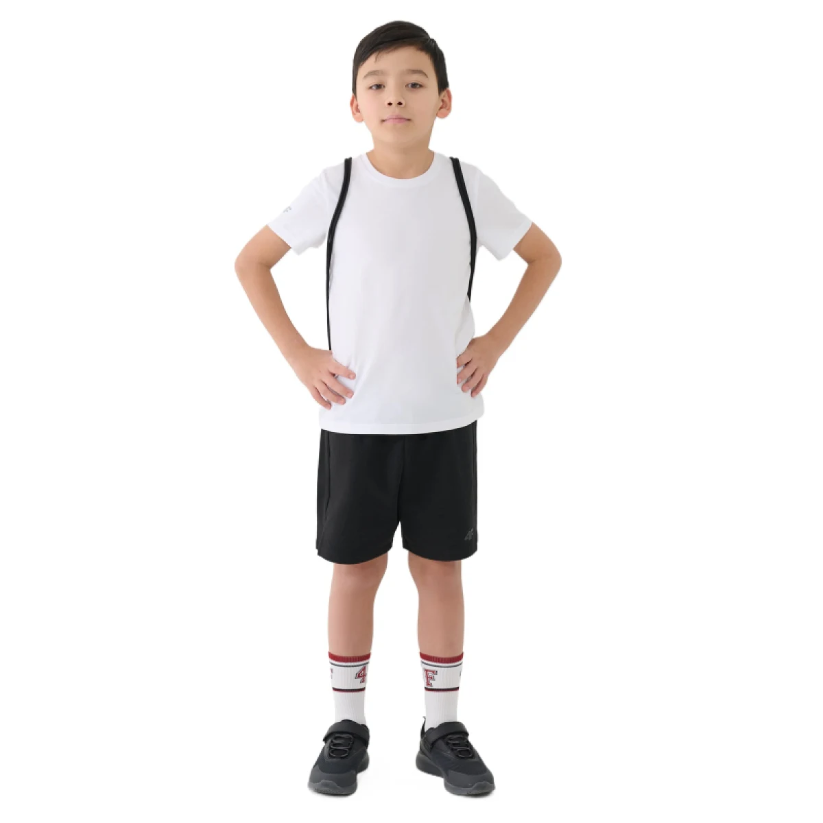 Chlapecká sportovní souprava 4F JUNIOR APPAREL SET-JWSS25TAPSM026-20S-BLACK · záber 2