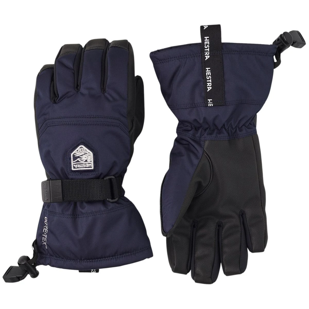 Hestra Gore-Tex Gauntlet, lyžařské rukavice, juniorské, tmavě modré · záber 2