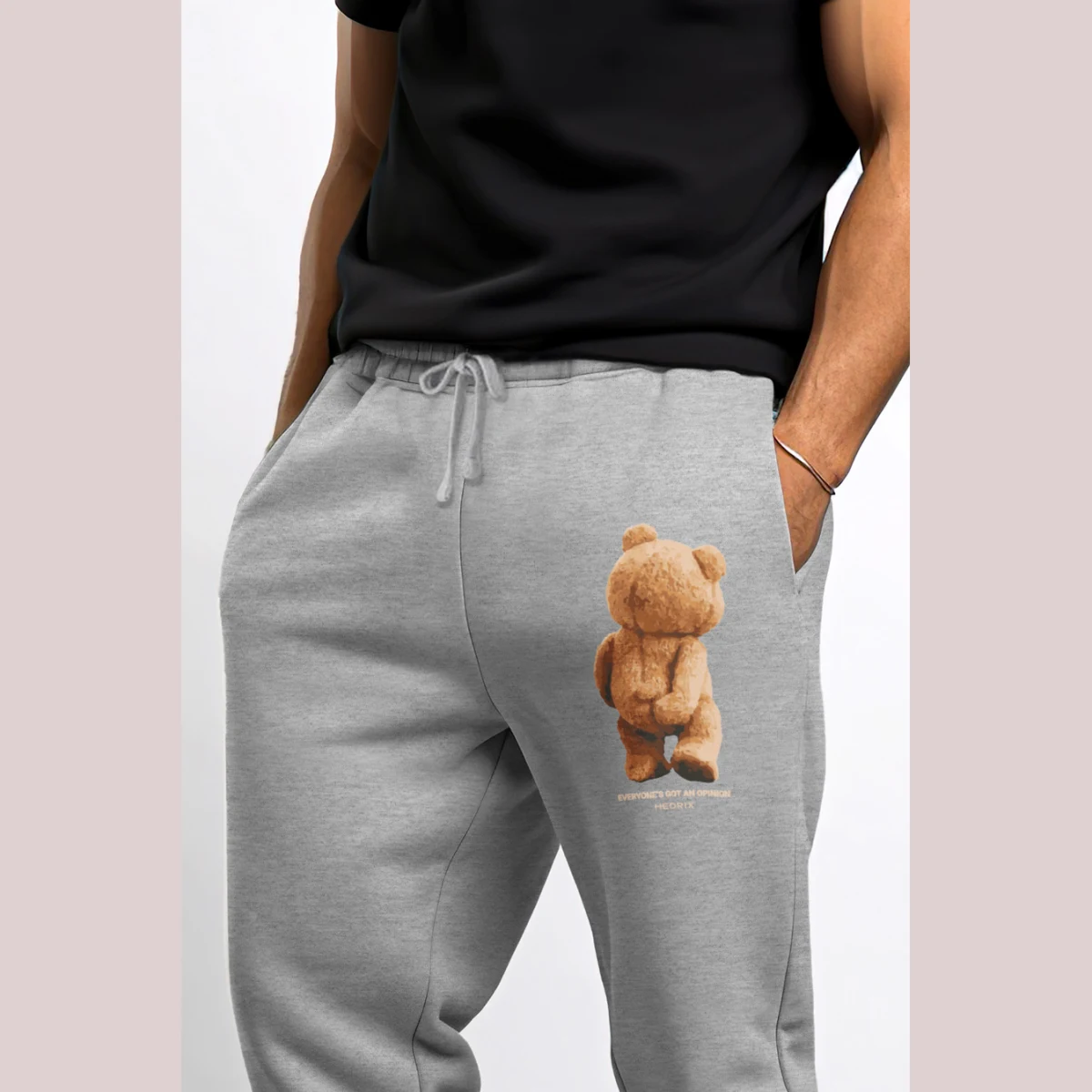 Tepláky Jogger , Barva Modrá, s Potiskem Teddys Opinion · záber 10