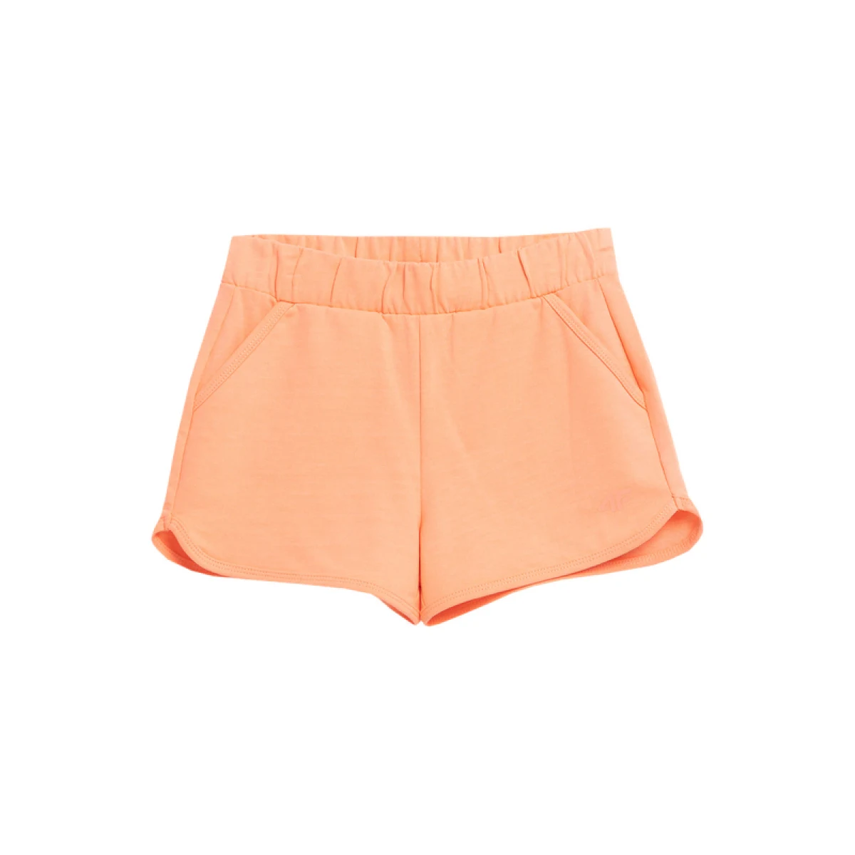 Dívčí teplákové kraťasy 4F JUNIOR SHORTS CAS F099-64N-SALMON CORAL NEON · záber 5