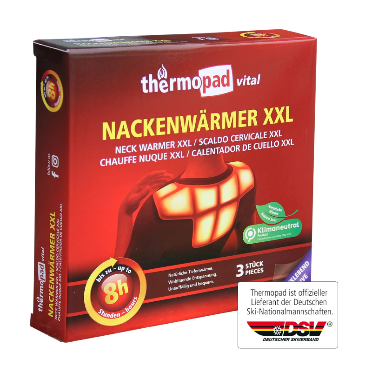 Jednorázový ohřívač THERMOPAD Neck warmer XXL · záber 2