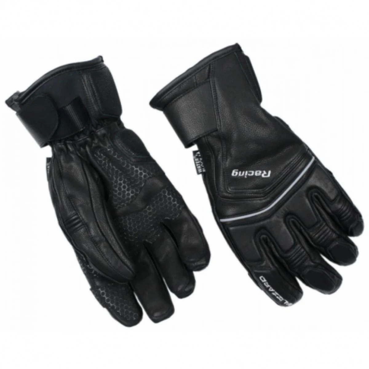 Lyžařské rukavice BLIZZARD Racing Leather ski gloves, black silver · záber 1