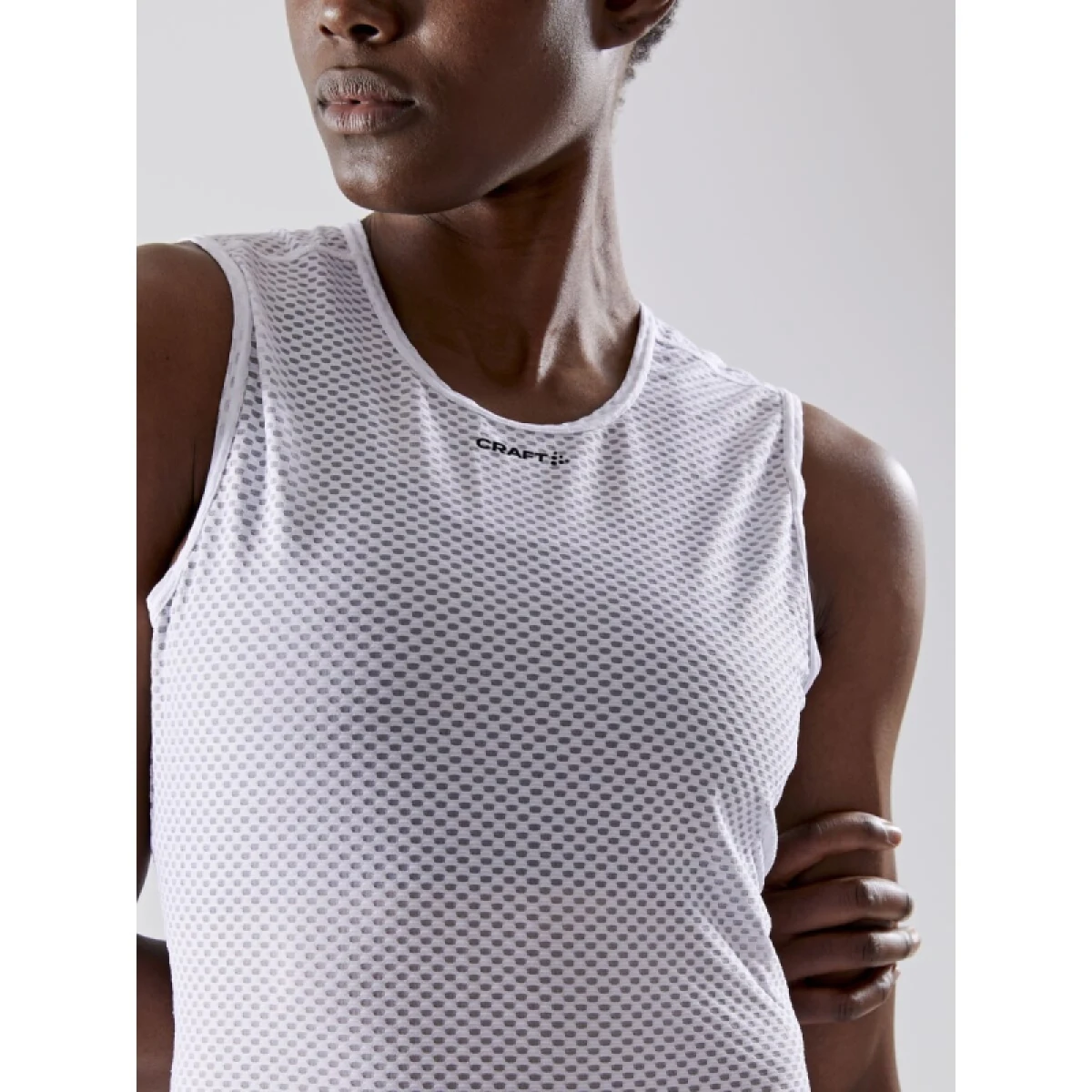 Dámský cyklistický dres bez rukávů CRAFT COOL MESH SUPERLIGHT SL W - Velikost: XS | Barva: biela · záber 6