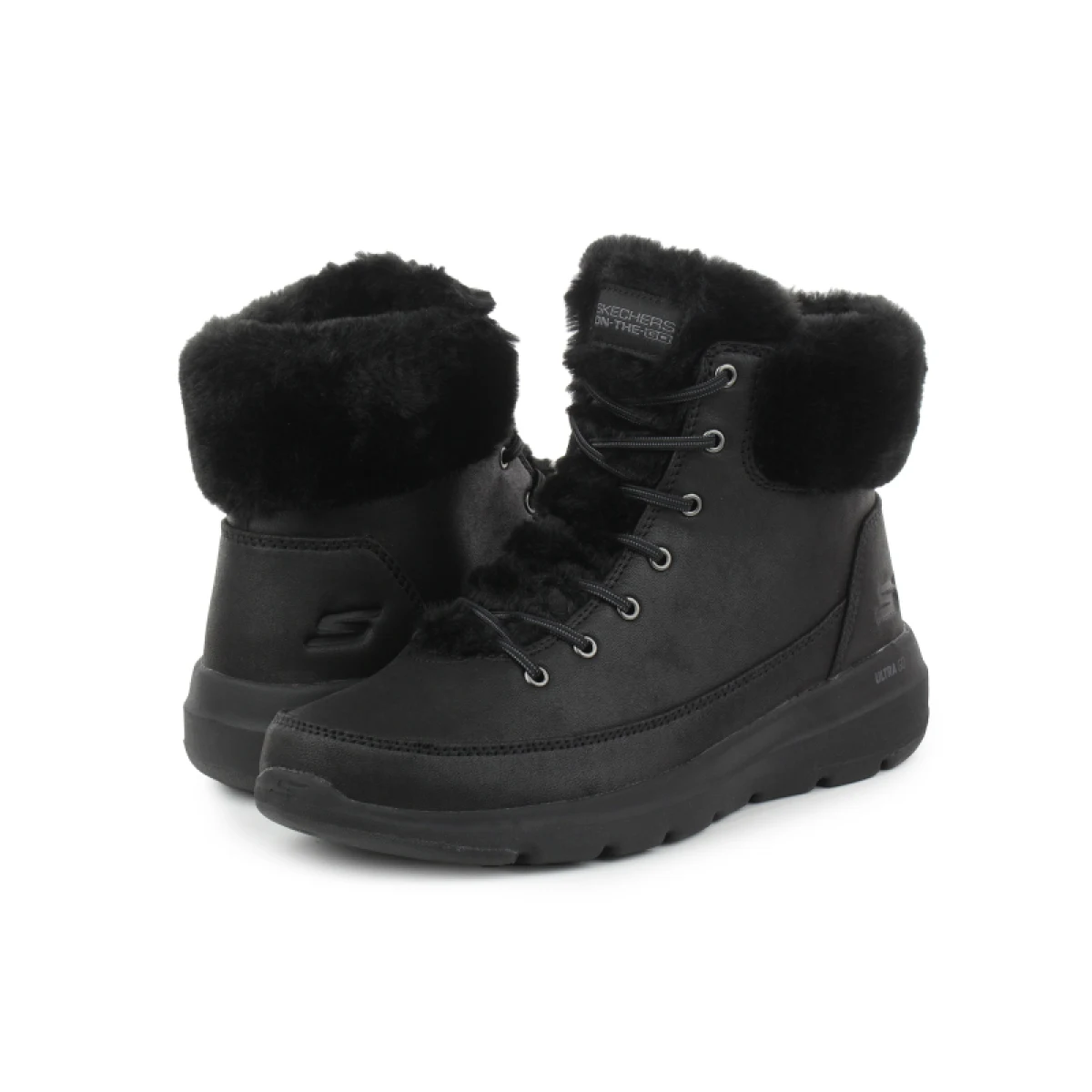 Dámské kotníkové zimní boty SKECHERS Glacial Ultra black · záber 3