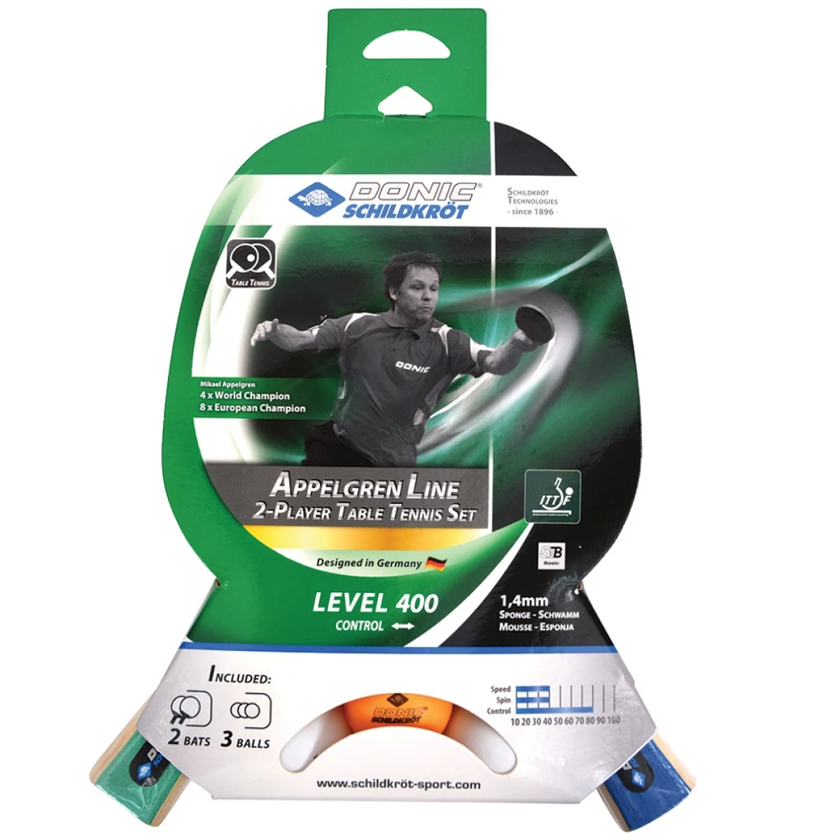 Set na stolní tenis DONIC Appelgren 400 set · záber 3