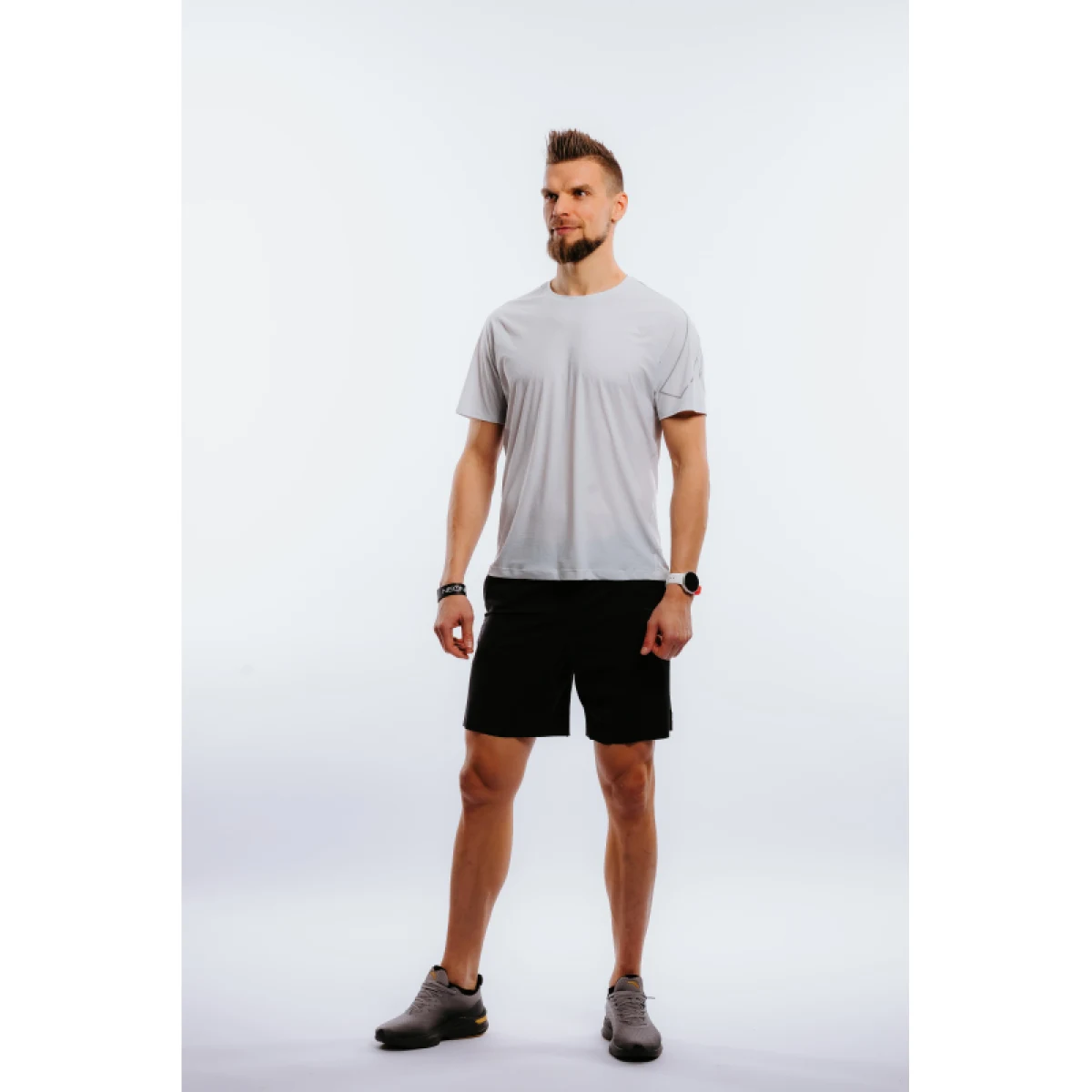 Pánské běžecké tričko s krátkým rukávem ANTA SS Tee-852225112-1-SS22_Q2-Mecho Grey · záber 2