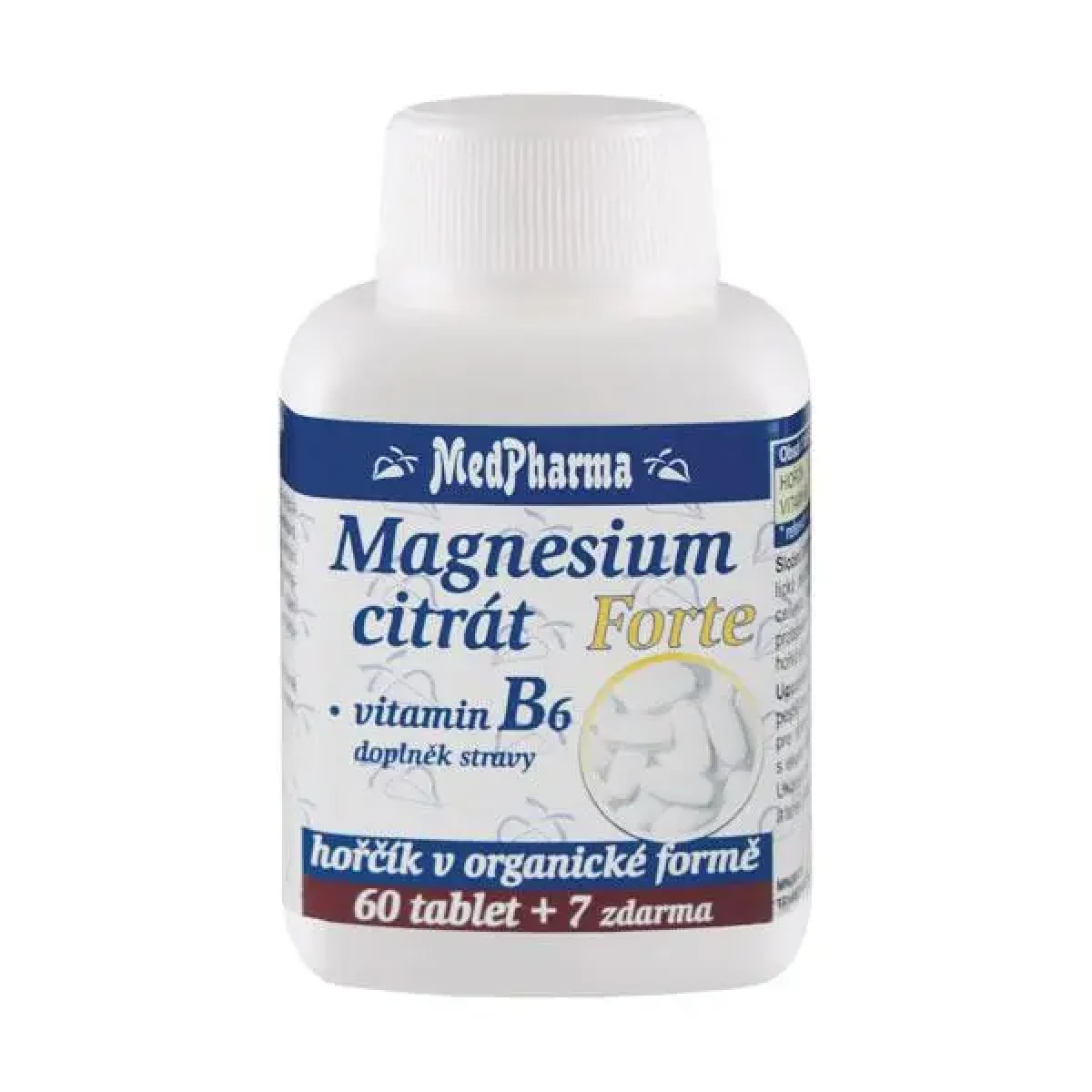 MedPharma Magnesium citrát Forte B6 67 tablet · záber 1