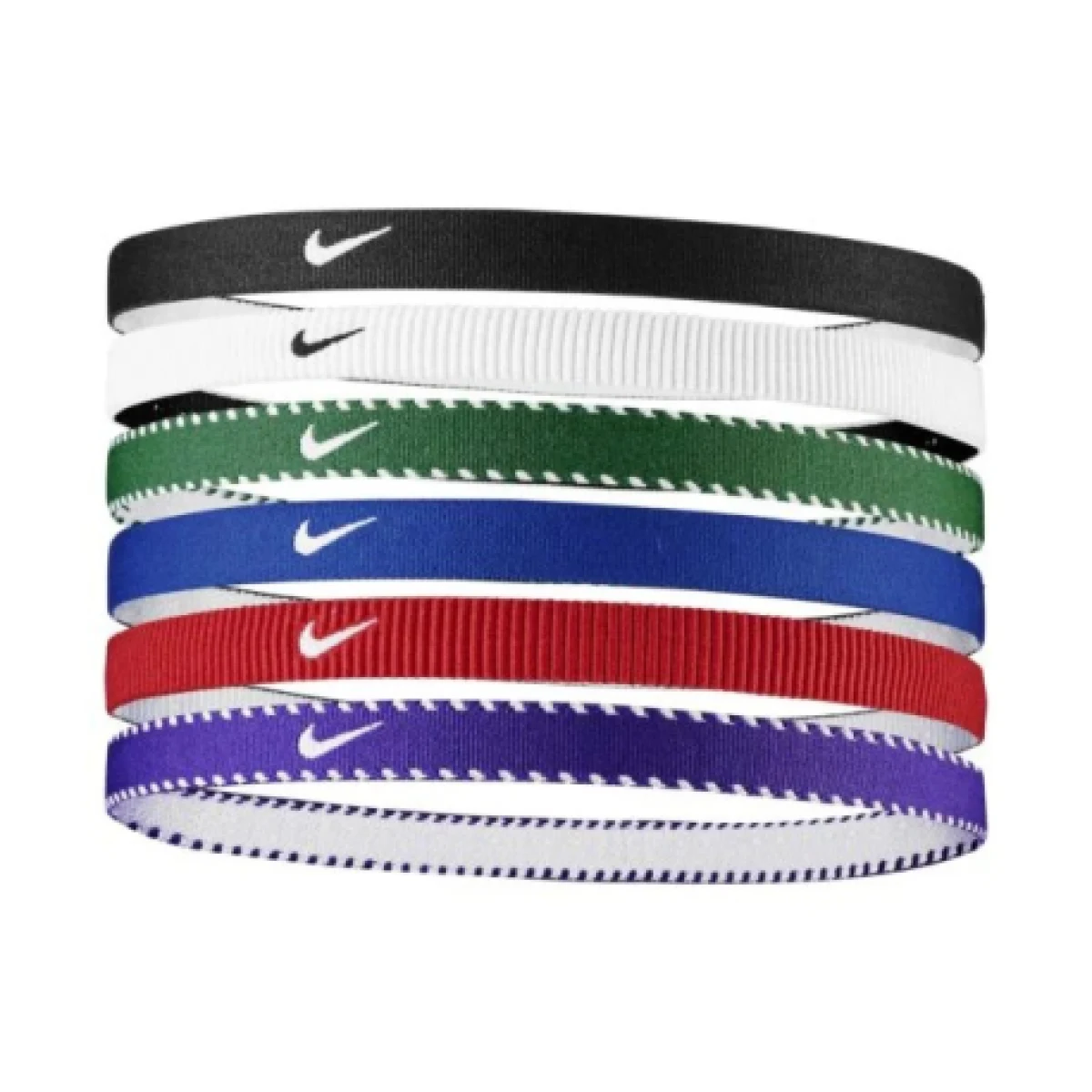 Čelenka NIKE FLEX CLASSIC HEADBANDS 6PK GAME ROYAL UNIVERSITY RED WHITE · záber 1