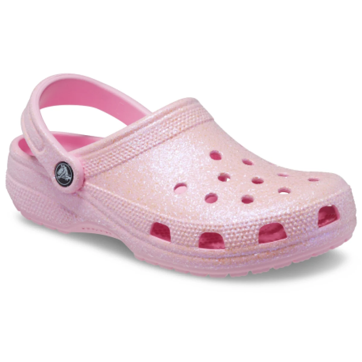 Kroksy (rekreační obuv) CROCS Classic Glitter Clog flamingo · záber 1