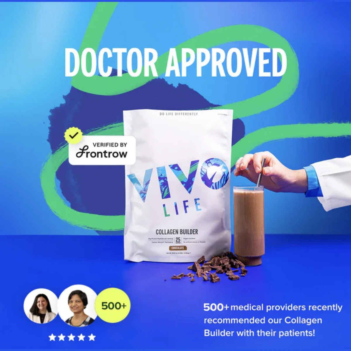 Vivo Life Kolagen protein builder - Čokoláda (900g) · záber 2