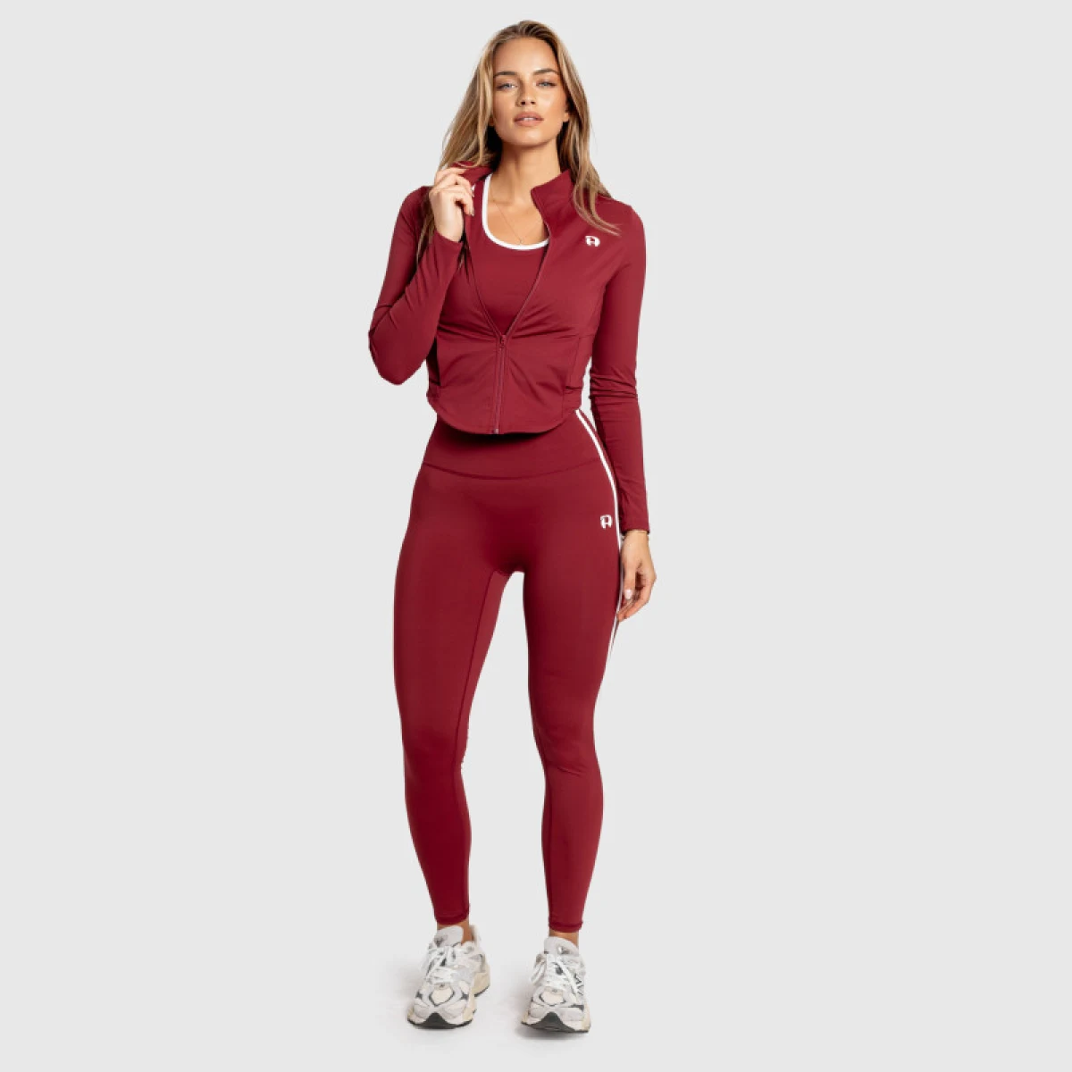 Dámské legíny Iron Aesthetics Define, bordové · záber 4