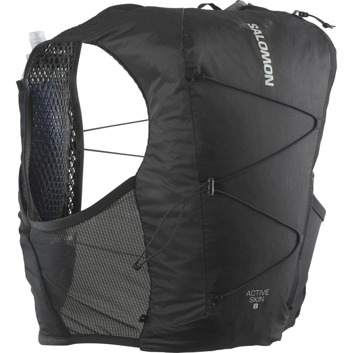 Salomon Active Skin 8 Set, běžecký batoh, šedá · záber 1