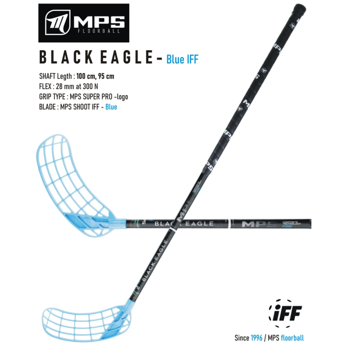 Florbalová hokejka MPS Florbalová hokejka BLACK EAGLE - BL100 L · záber 3