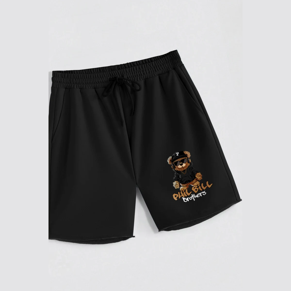 Kraťasy, Barva Bilá, s Potiskem Hedrix P Bear · záber 2