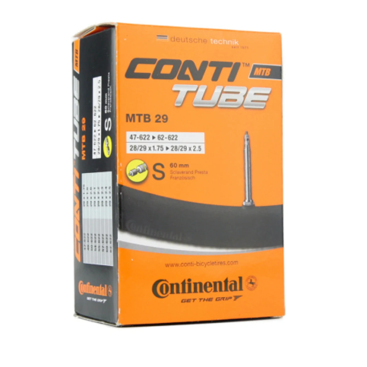 Duše na kolo CONTINENTAL Duše MTB Light 29 - galuskový 60mm · záber 1