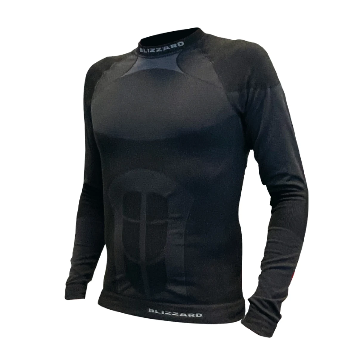 Pánské termo tričko s dlouhým rukávem BLIZZARD Essential mens long sleeve, anthracite · záber 3