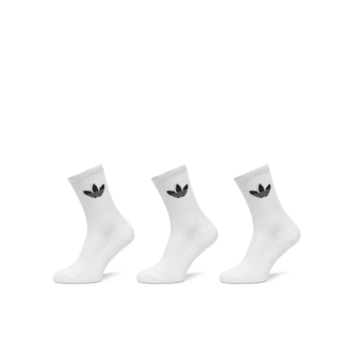 Ponožky ADIDAS ORIGINALS 3 PACK-CusTre Crw Sck WHITE BLACK · záber 1