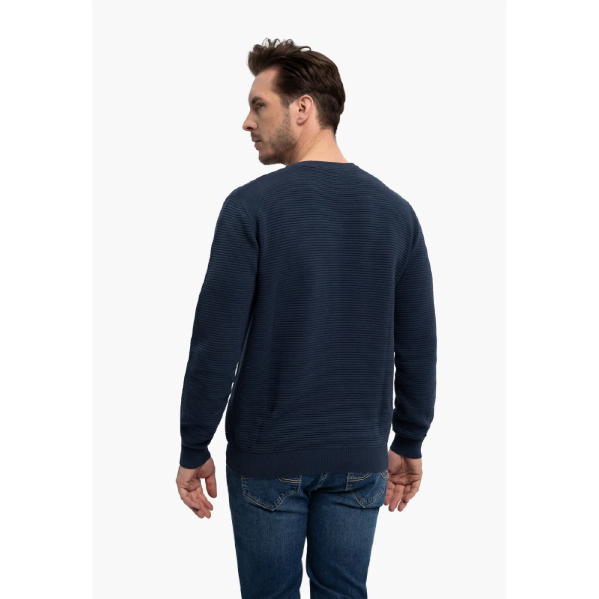 Pánský svetr VOLCANO S-MONO-604-DENIM · záber 2