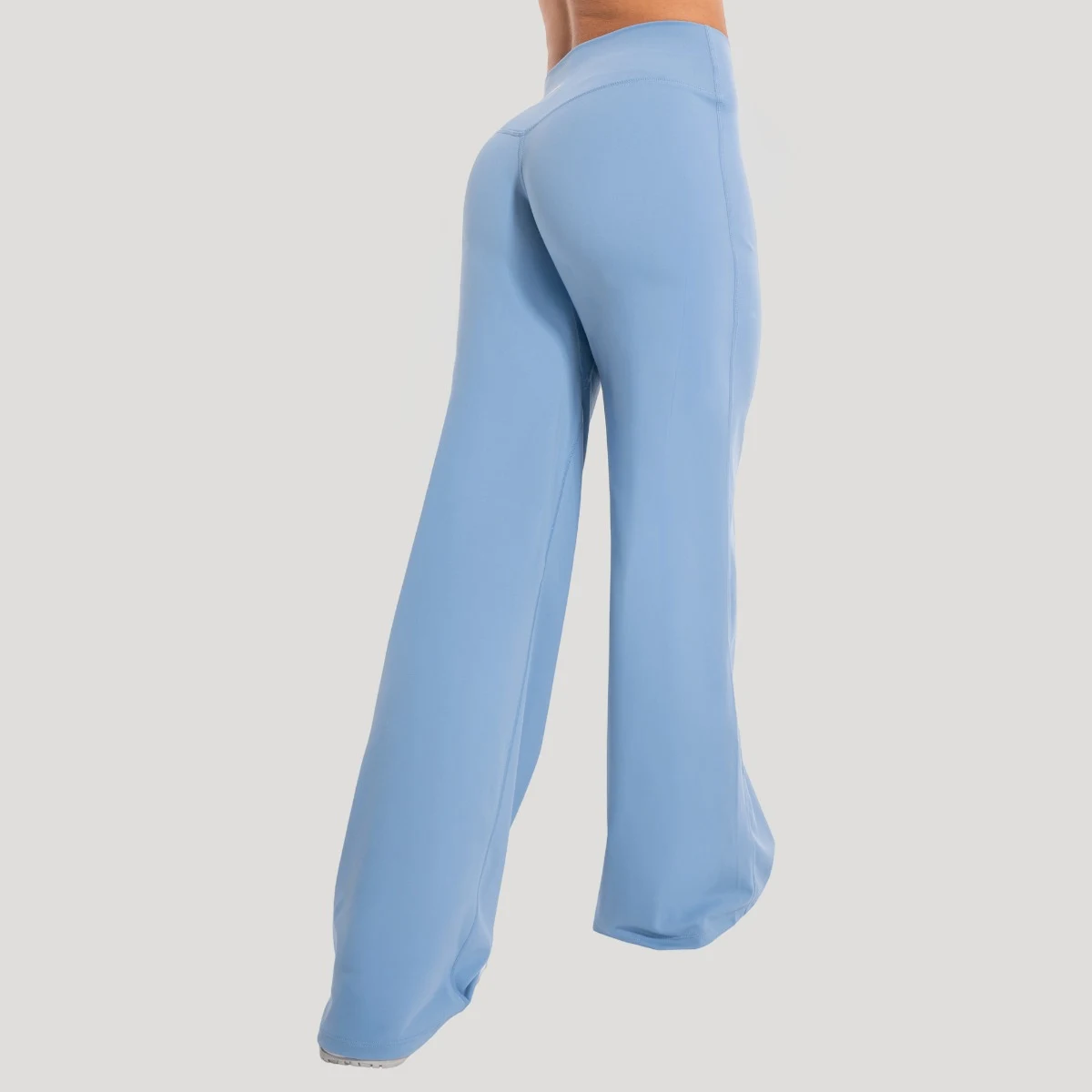 GymBeam Dámské kalhoty Straight Flow Azure · záber 3