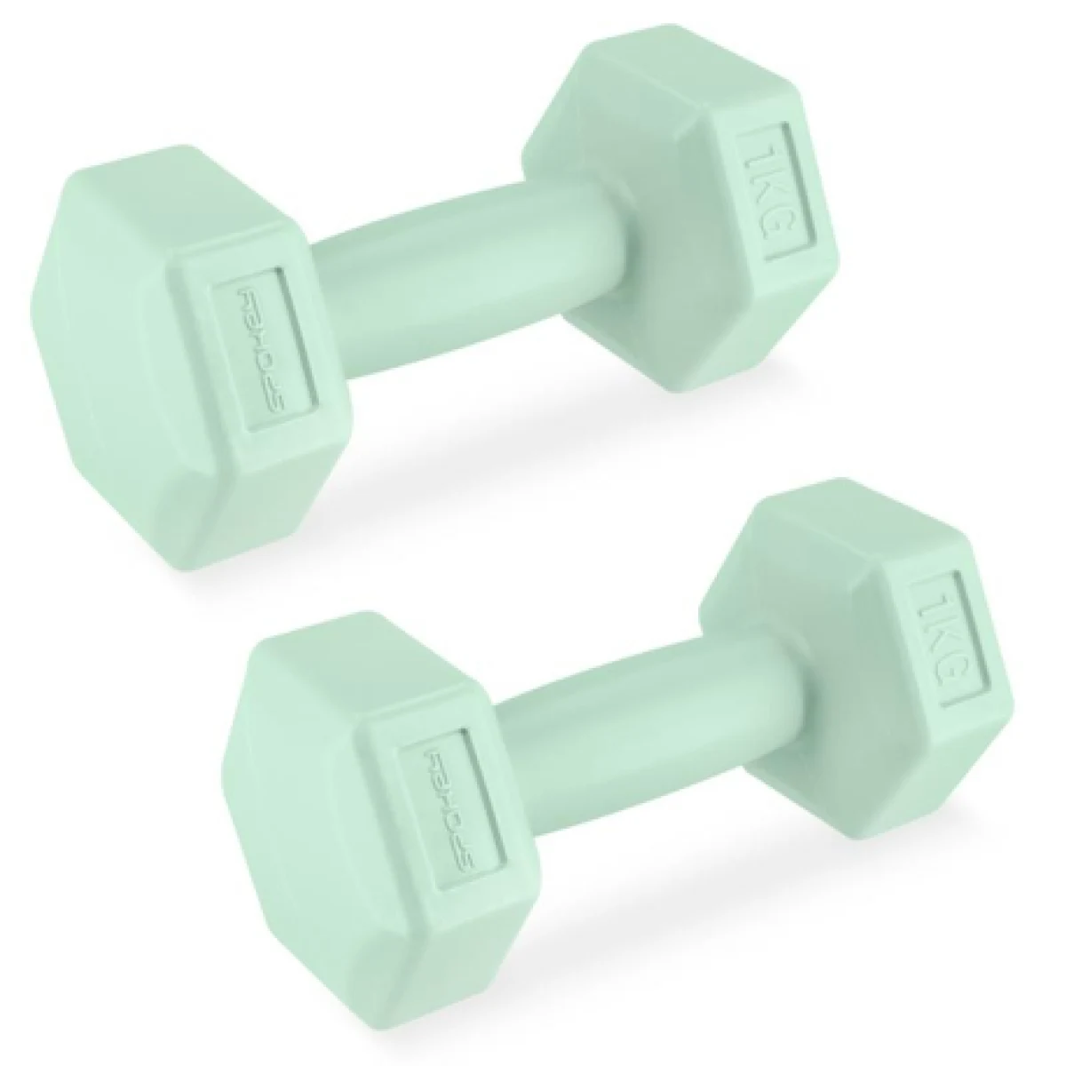 Sada závaží SPOKEY MONSTER GREEN HEXA 2x 1 kg · záber 1