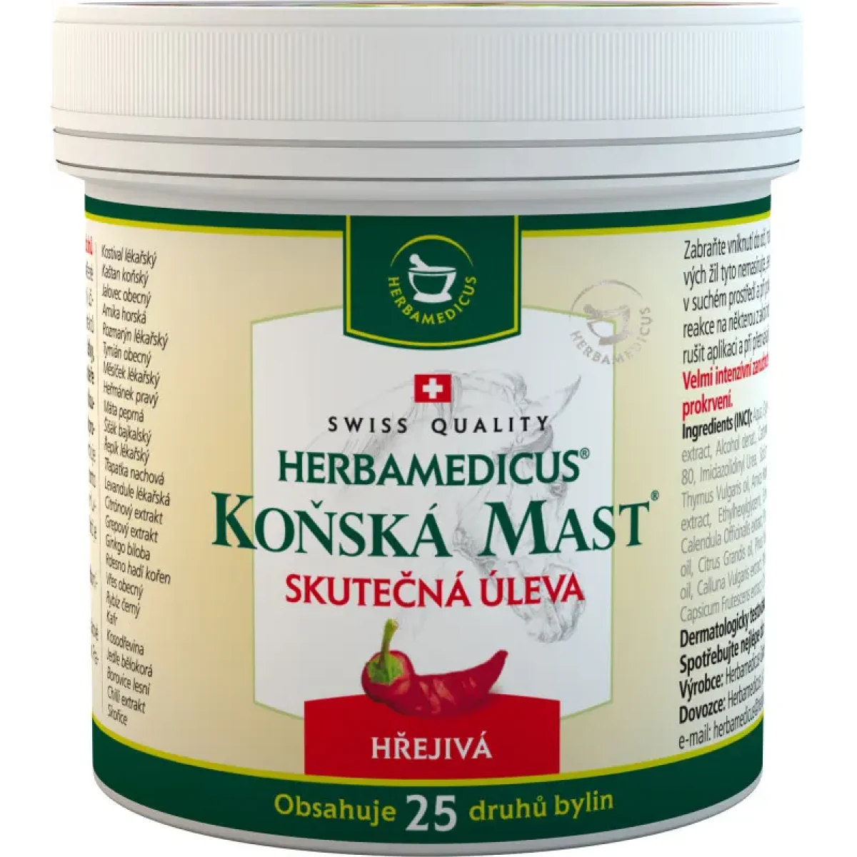 Herbamedicus koňská mast hřejivá 500 ml · záber 2