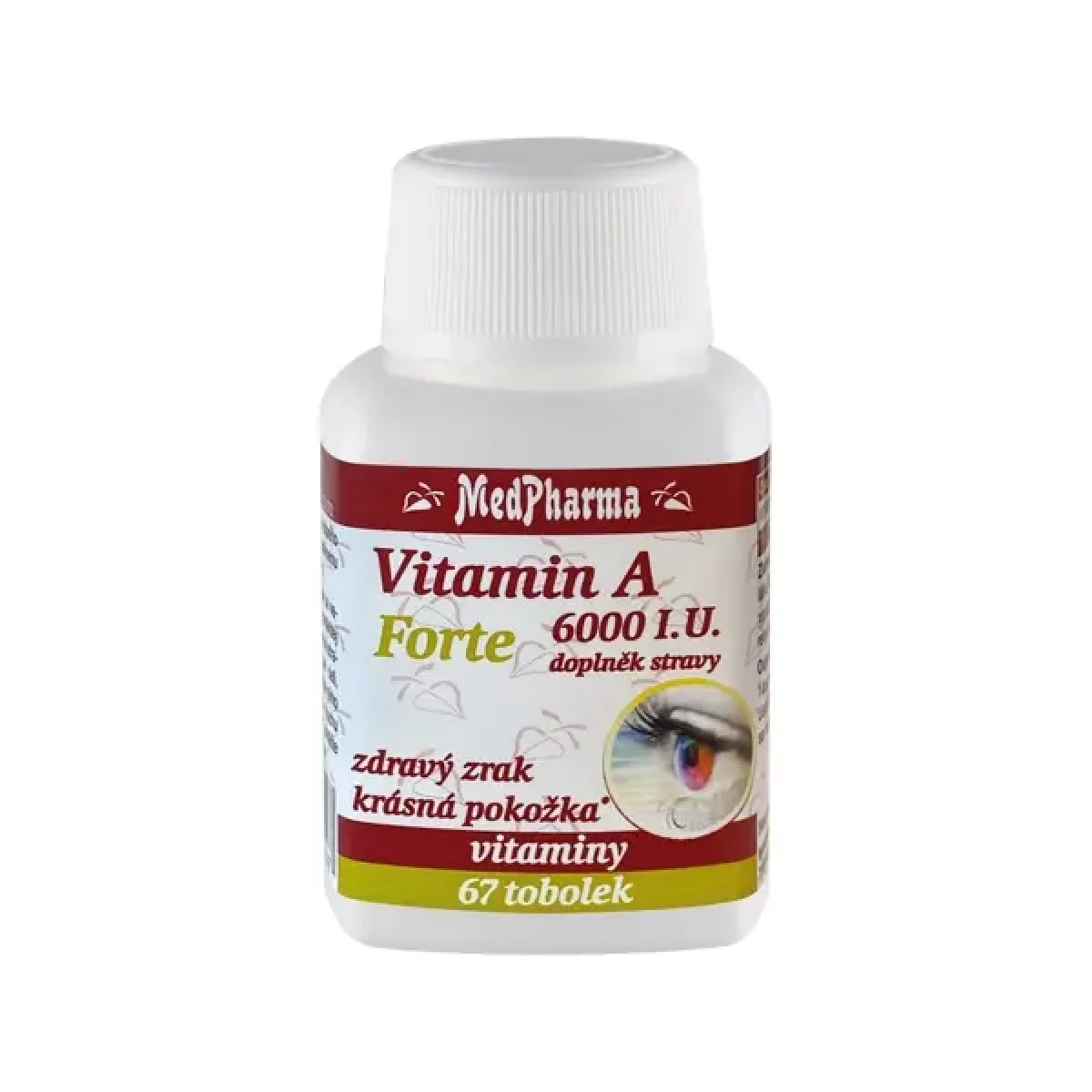 MedPharma Vitamin A 6000 I.U. Forte, 67 tobolek · záber 1