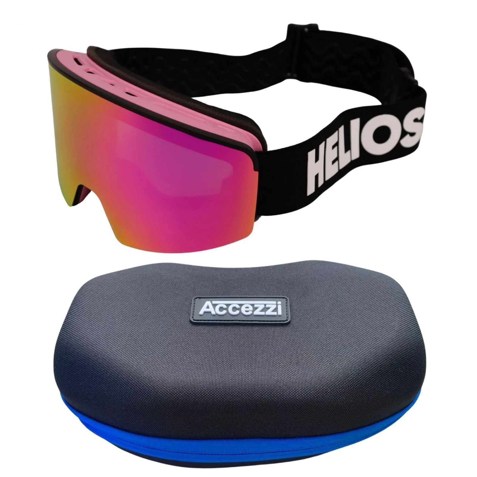 Helios Spark Magnet, junior, černá/modrá + Accezzi Avoriaz Pouzdro na brýle · záber 1