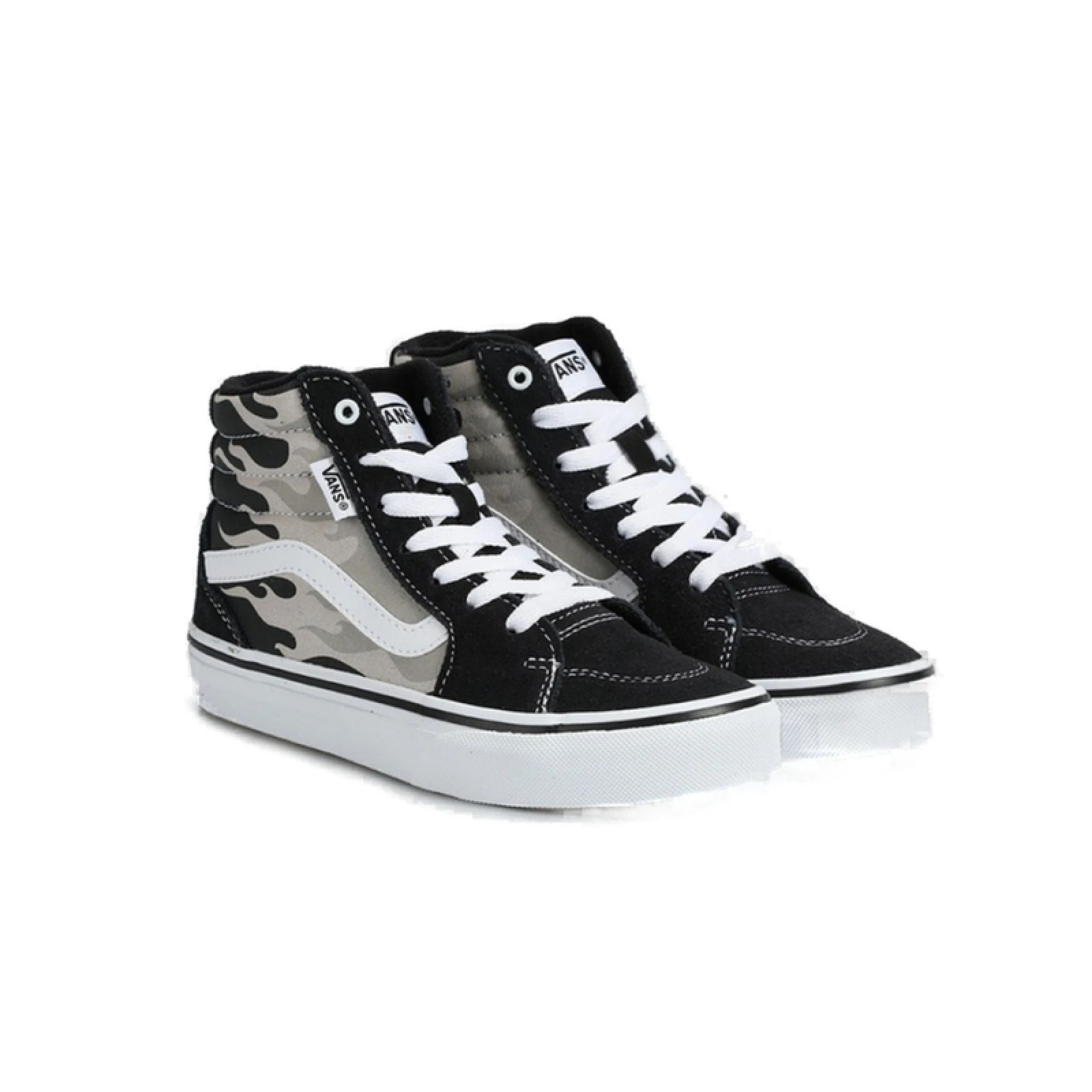 Chlapecká vycházková obuv VANS YT Filmore HI (Suede Canvas) grey white · záber 3