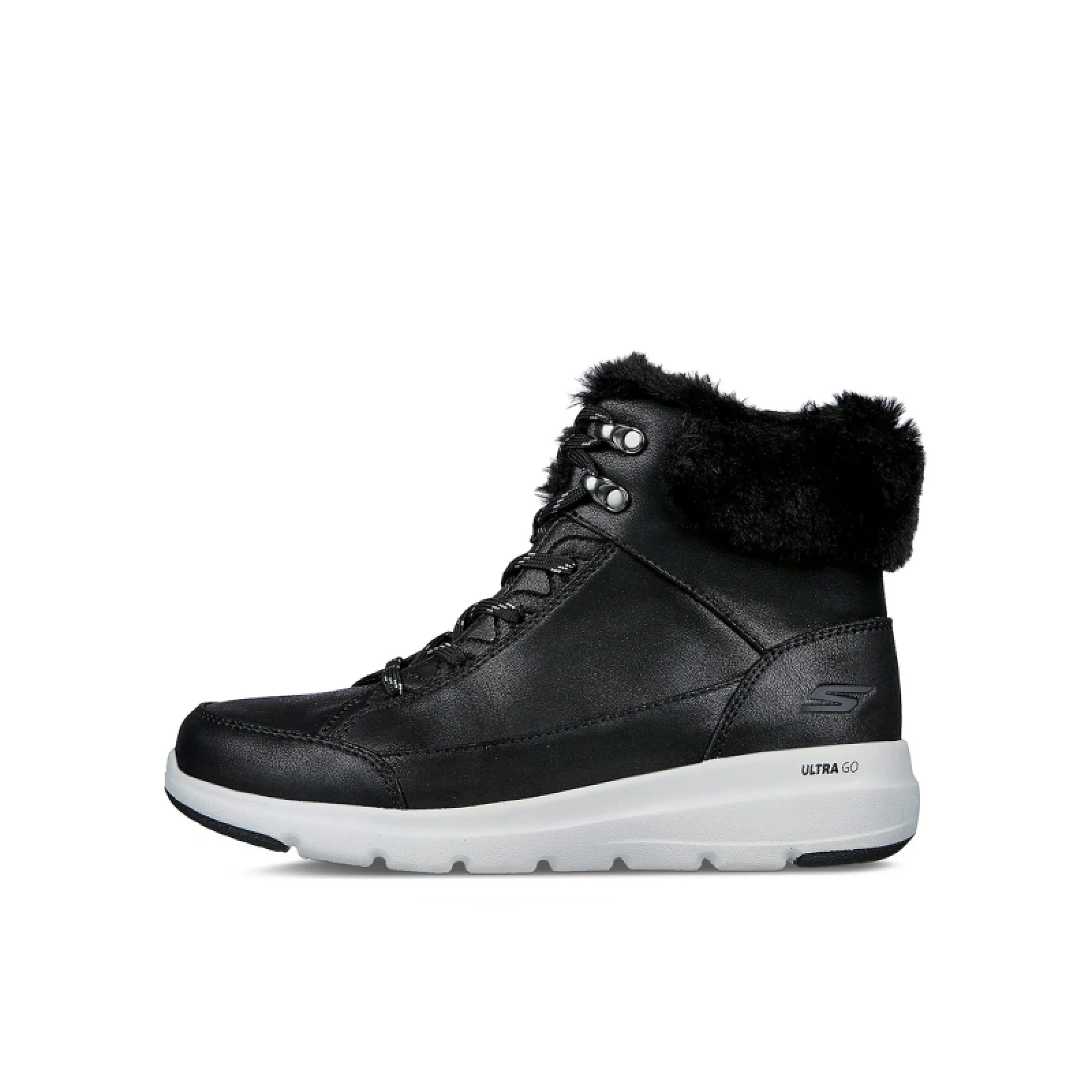Dámské kotníkové zimní boty SKECHERS On The-Go Glacial Ultra Cozyly black · záber 2