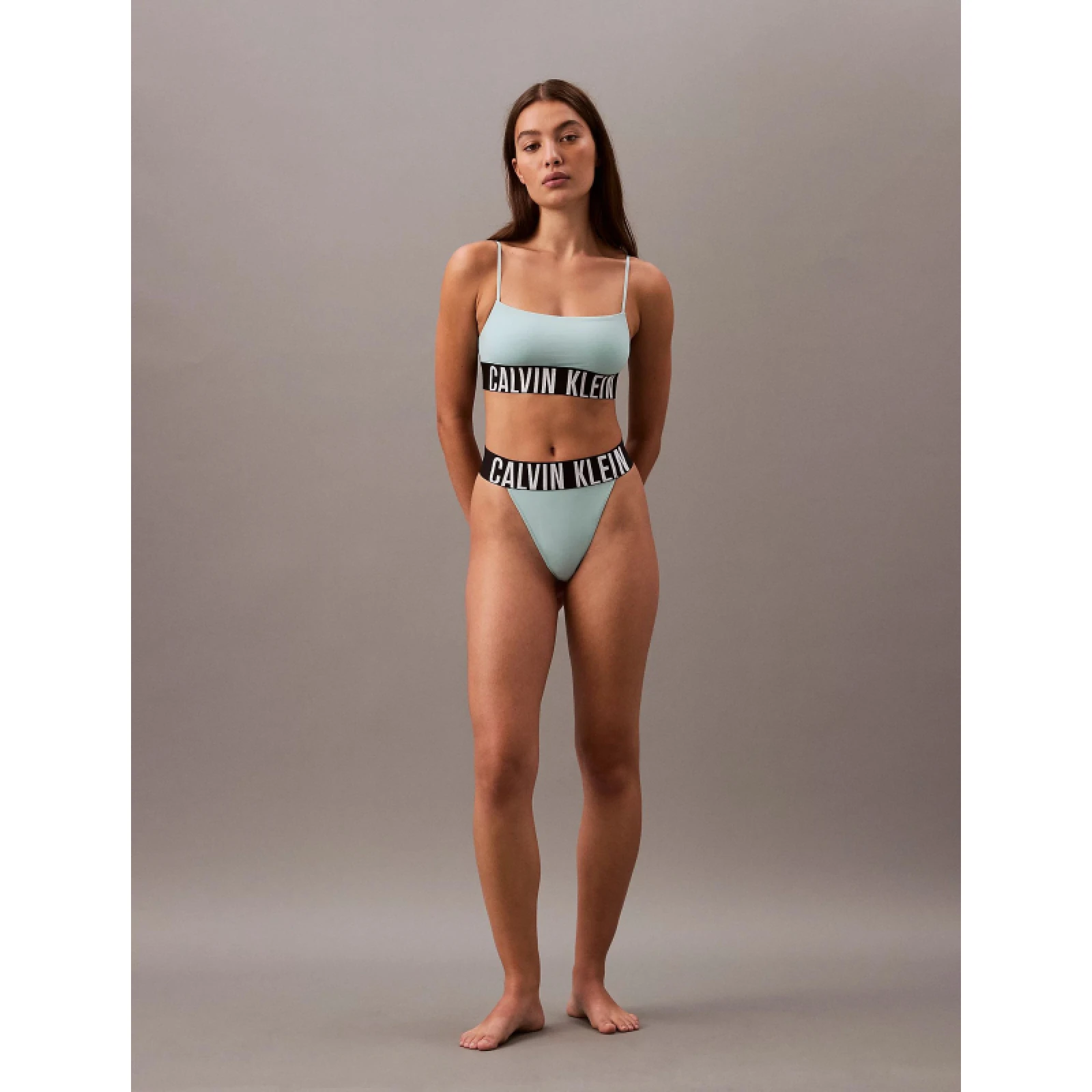 Dámská podprsenka CALVIN KLEIN UNLINED BRALETTE-Ether · záber 5