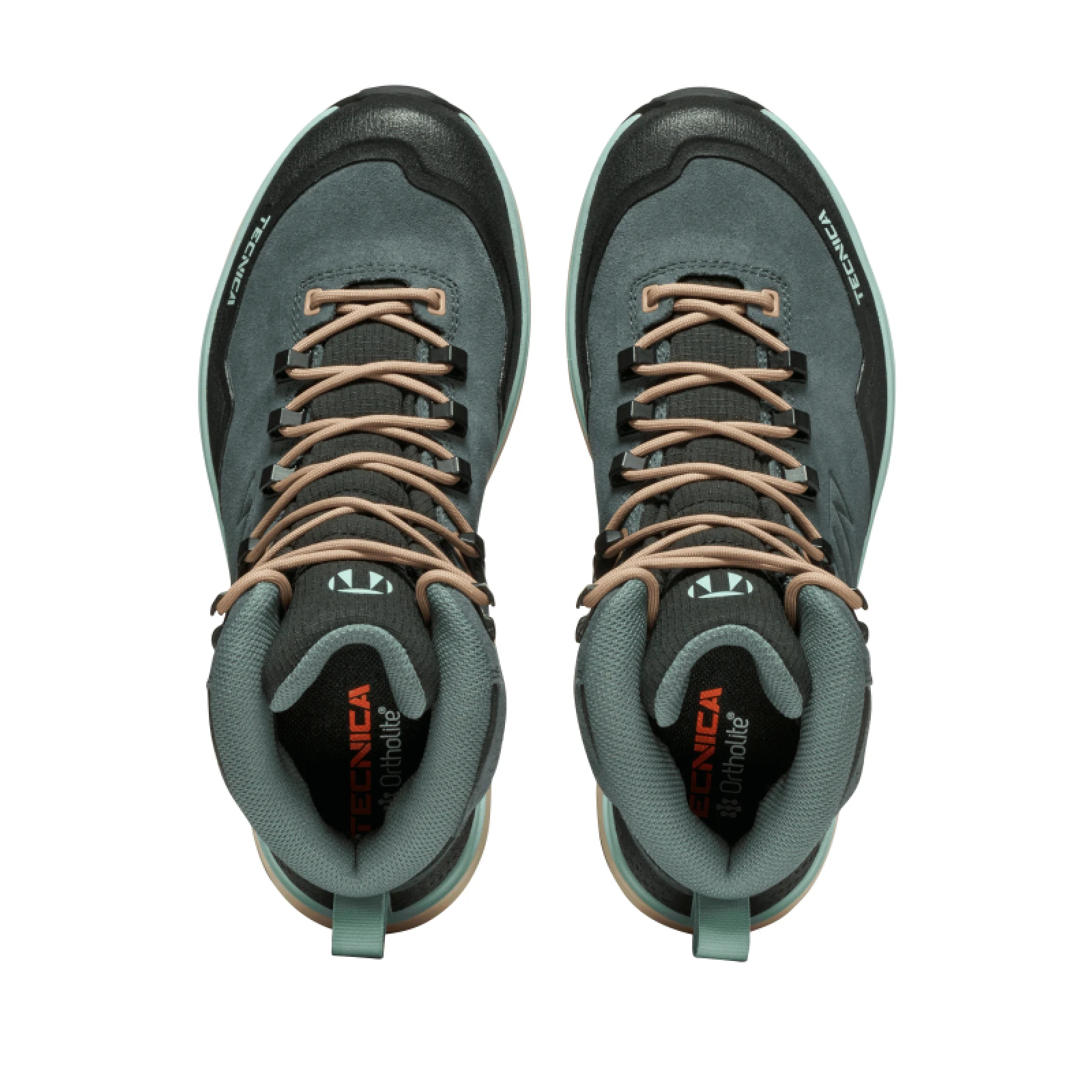 Dámská vysoká turistická celokožená obuv TECNICA Forge TRK GTX Ws, navy blue dark pink · záber 5