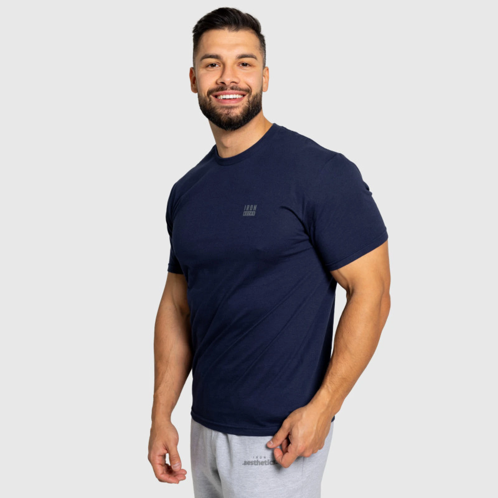 Pánské tričko Iron Aesthetics Blackout, navy · záber 4