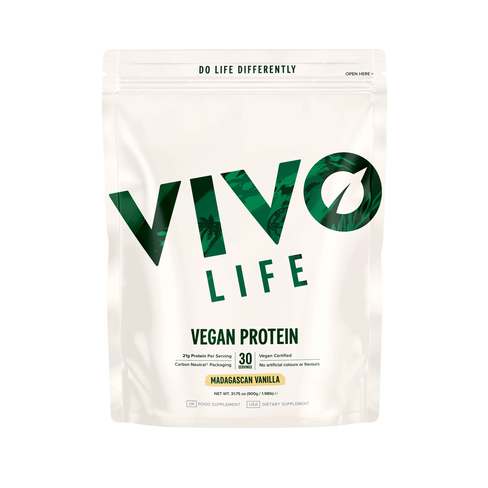 Vivo Life KONJAK VEGAN PROTEIN - Madagaskar Vanilka (900 g) · záber 1