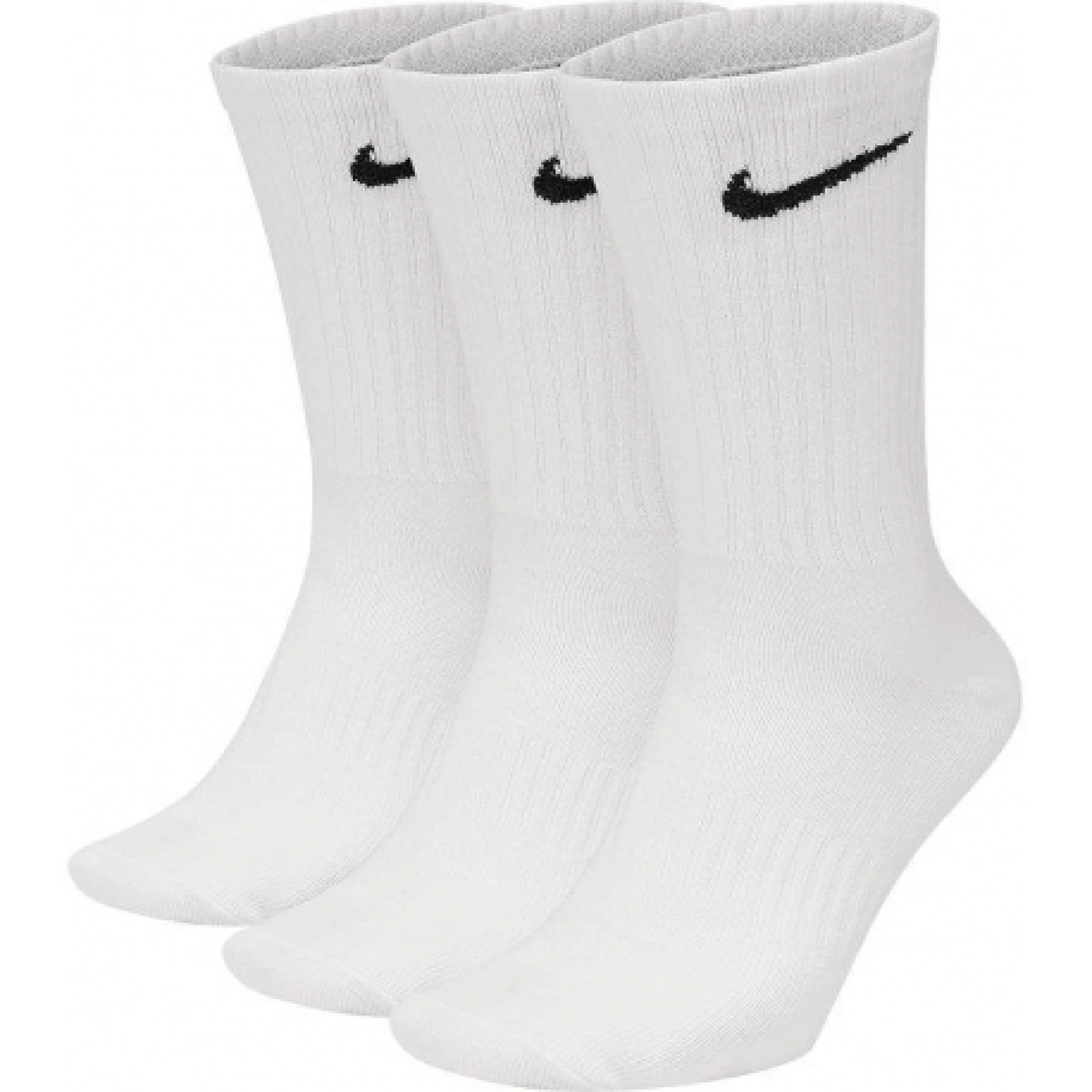 Ponožky NIKE U NK EVERYDAY LTWT CREW 3PR-White · záber 1