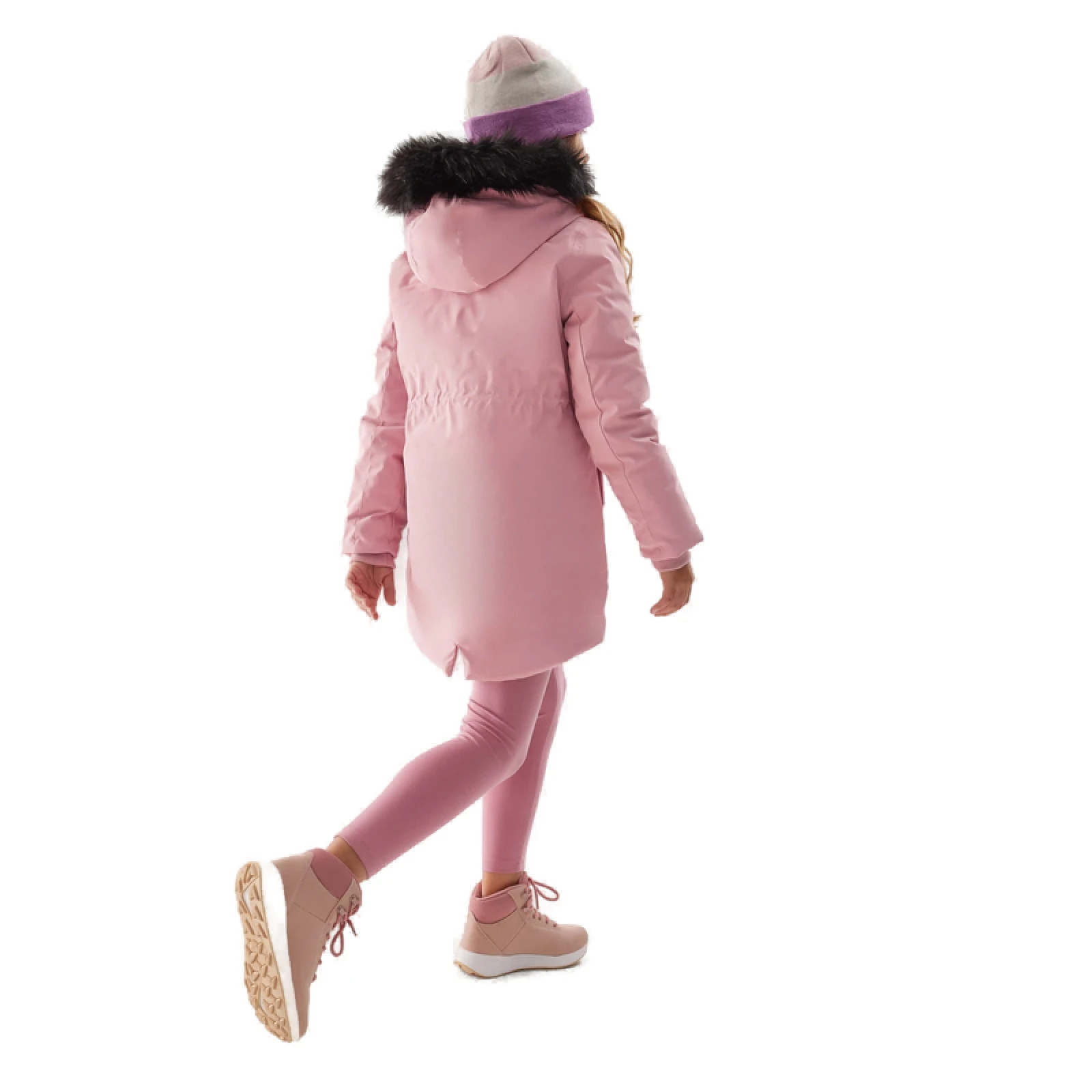 Dívčí bunda 4F JUNIOR JACKET-JAW23TJACF106-56S-LIGHT PINK · záber 5