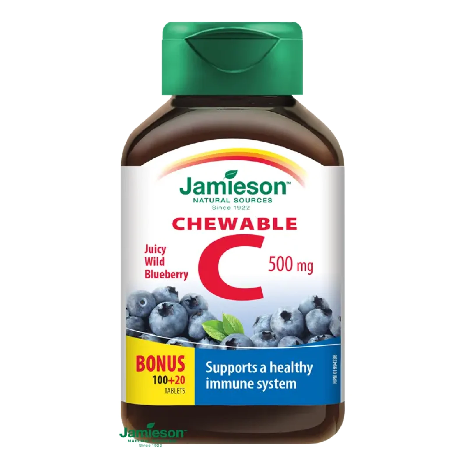 Jamieson Vitamín C 500 mg borůvka cucací 120 tablet · záber 1