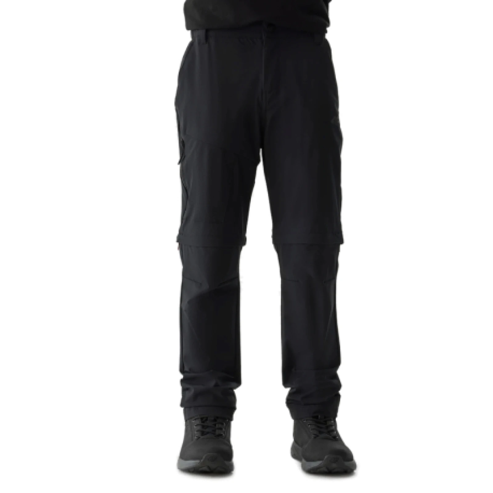 Chlapecké turistické kalhoty 4F JUNIOR TROUSERS FNK-4FJWSS24TFTRM495-21S-BLACK · záber 1