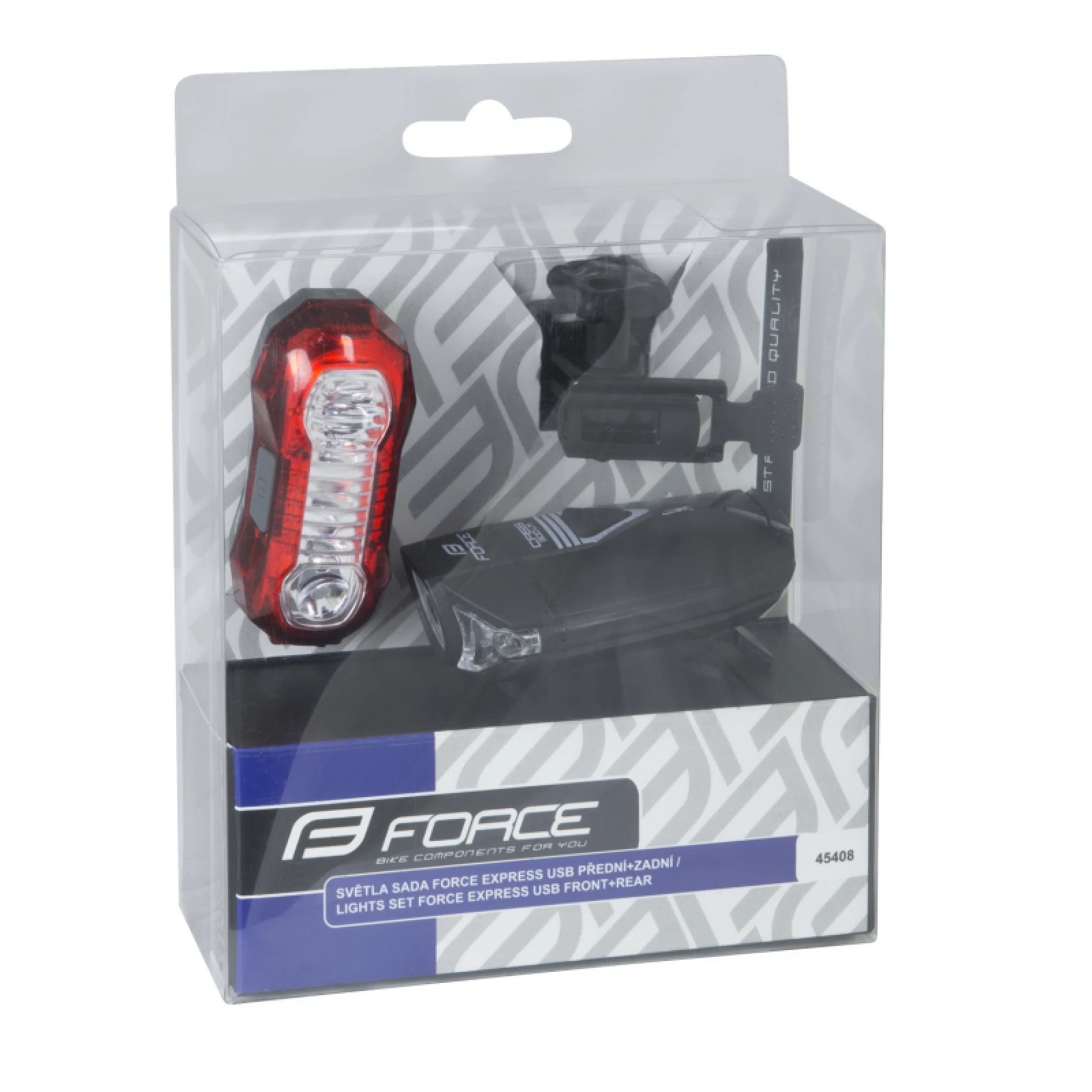 Světlo na kolo FORCE EXPRESS USB FRONT REAR · záber 7