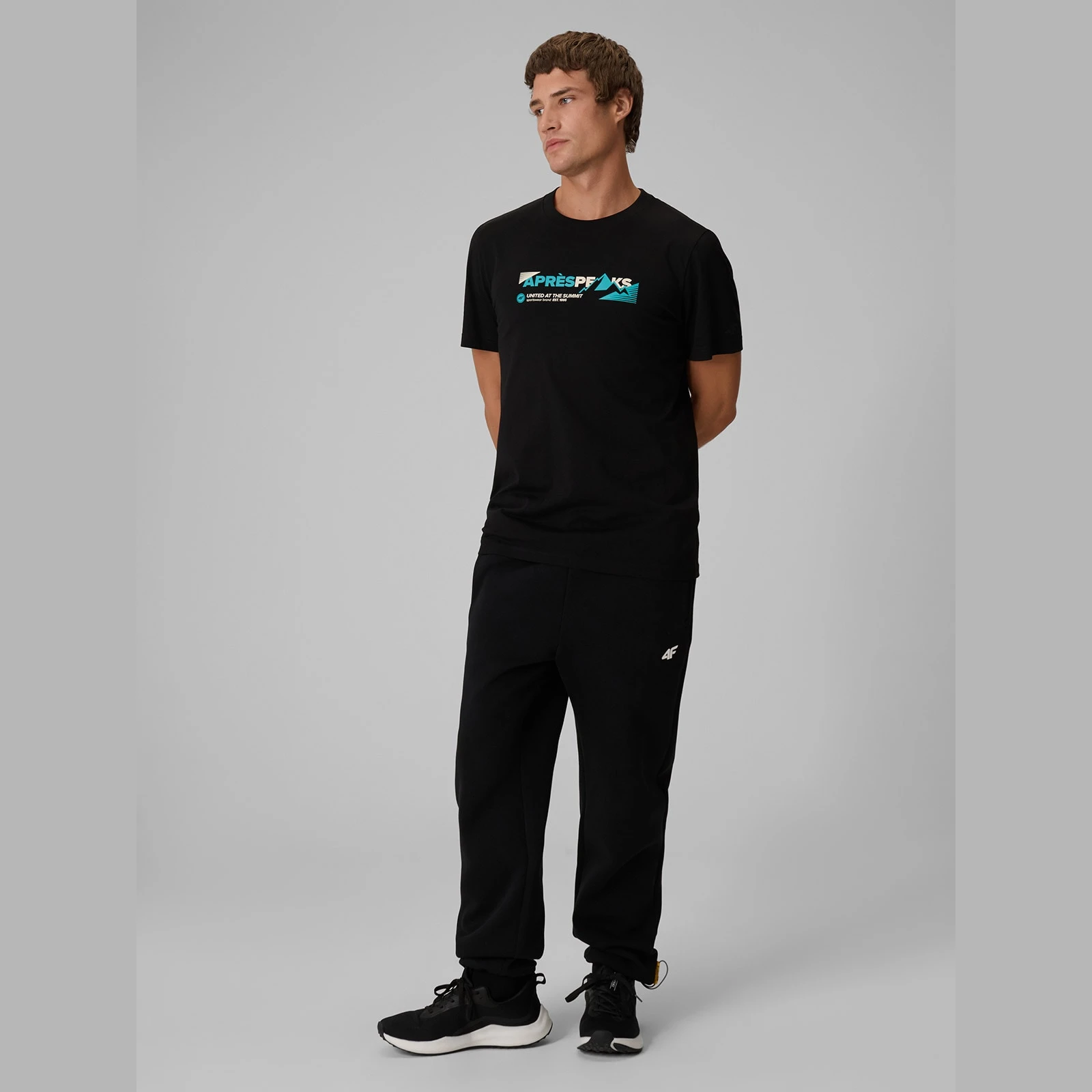 4F T-shirt regular s potiskem pánský - zelený L · záber 12