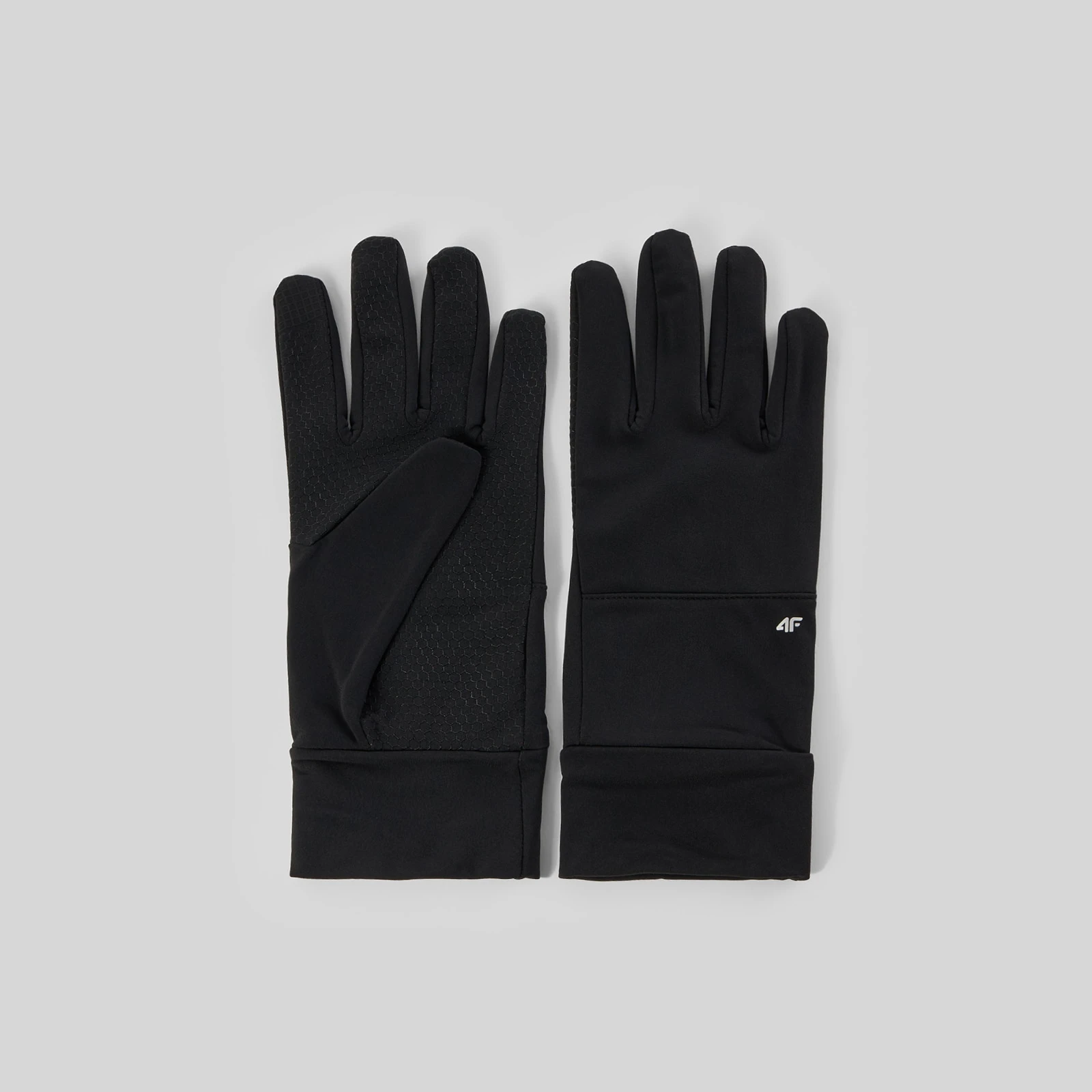 4F Unisex pletené rukavice Touch Screen - černé XS · záber 5