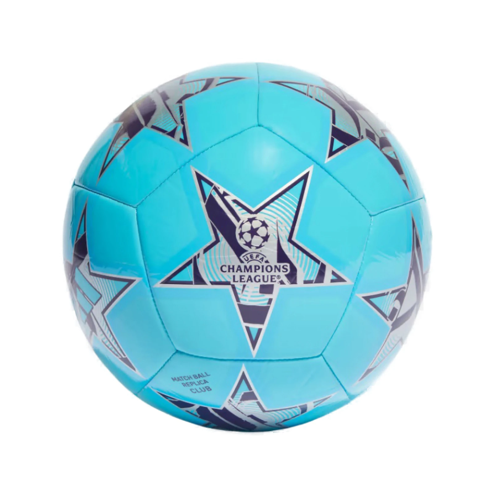 Fotbalový míč ADIDAS UCL CLB-IA0948-bright cyan silver met. · záber 2