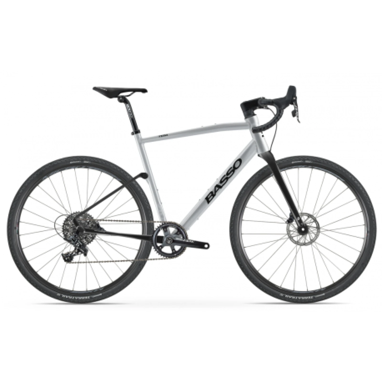 Gravel kolo BASSO Tera, silver, Sram Apex, Microtech MX25 · záber 1
