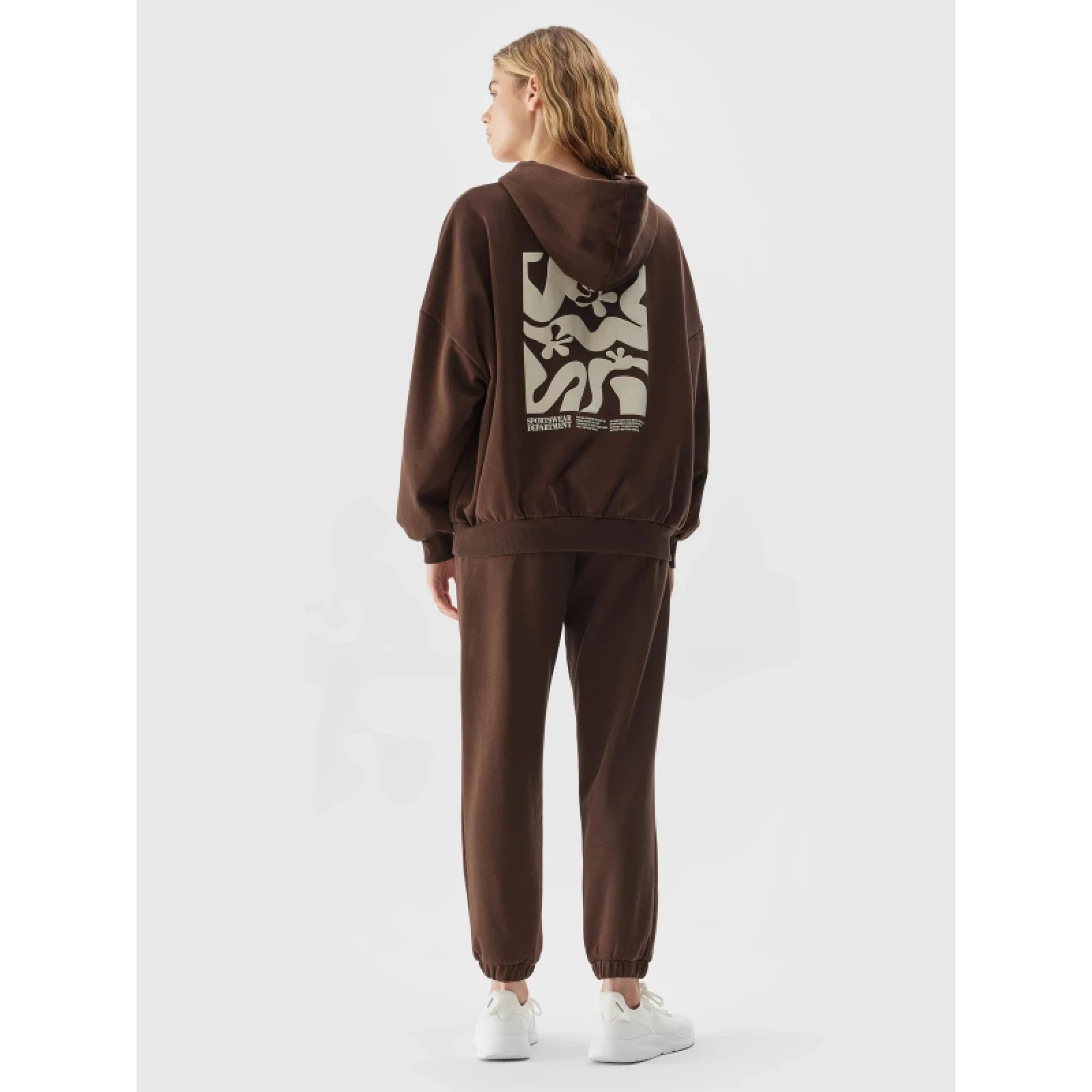 Dámské tepláky 4F TROUSERS-AW23TTROF455-81S-BROWN · záber 5